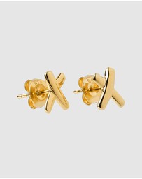 Najo - Kiss Stud Gold Earring