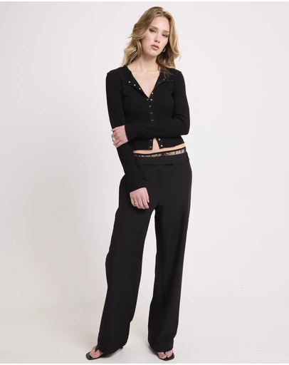 Alice In The Eve - Kyra Lace Insert Pants