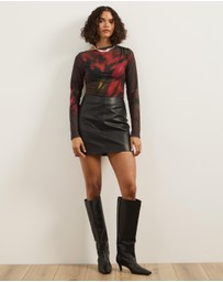 Atmos&Here - Imogen Asymmetrical Mesh Top