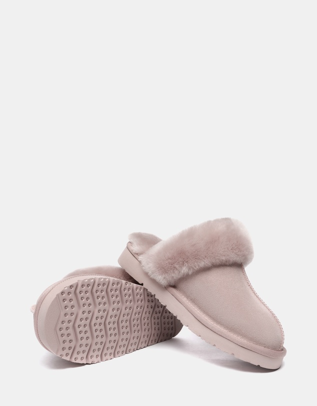 EVERAU - Australian Shepherd Ugg Muffin Slipper Special Cow Suede Upper House Shoes