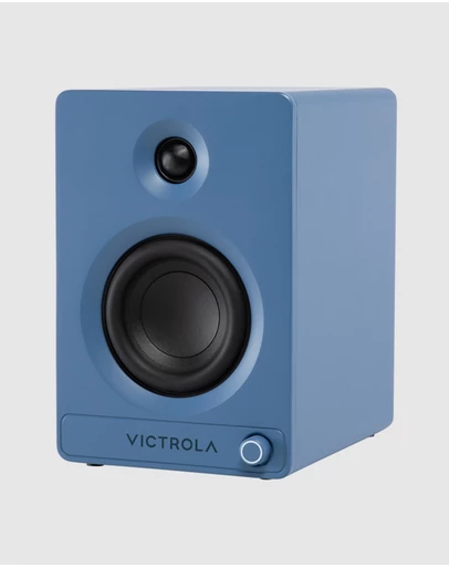 Victrola - Victrola Tempo Bookshelf Speakers - Blue