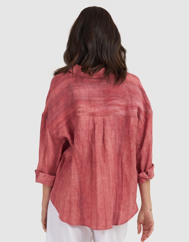 CAMIXA - Exalina Oversized Crinkle Linen Shirt