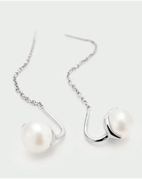 PDPAOLA - Pearl Lyra Silver Earrings