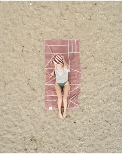 &Sunday - Journey Organic Cotton Pool / Beach Towel -Dune