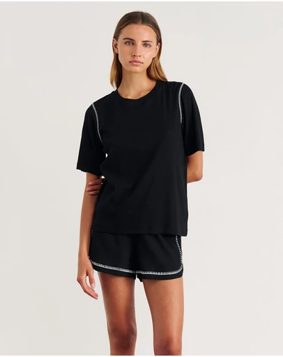 Jag - Celina Blanket Stitch Tee