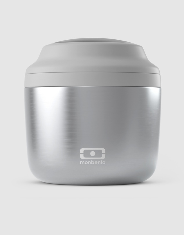 Monbento - Monbento Mb Element Isolated Bento Box - Metallic Silver
