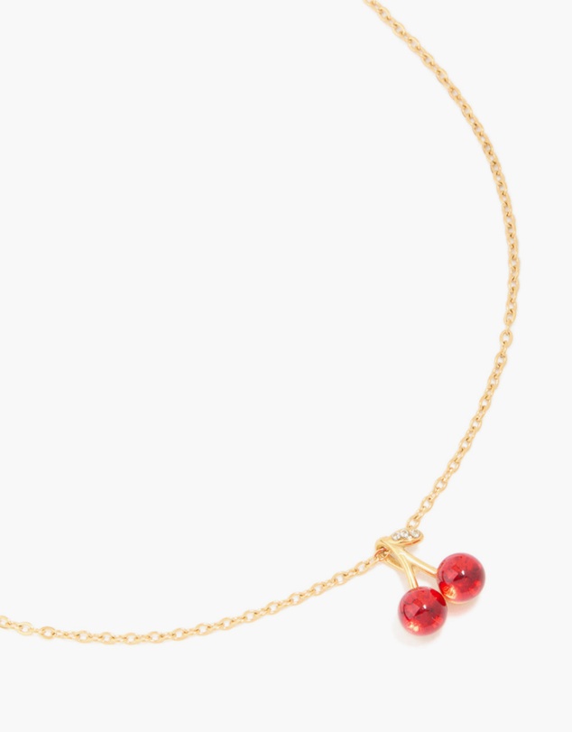 Lovisa - Waterproof Gold Plated Stainless Steel Red Glass Cherry Necklace