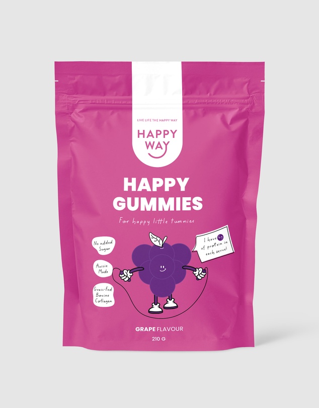 Happy Way - Grape Flavour Happy Gummies Mix