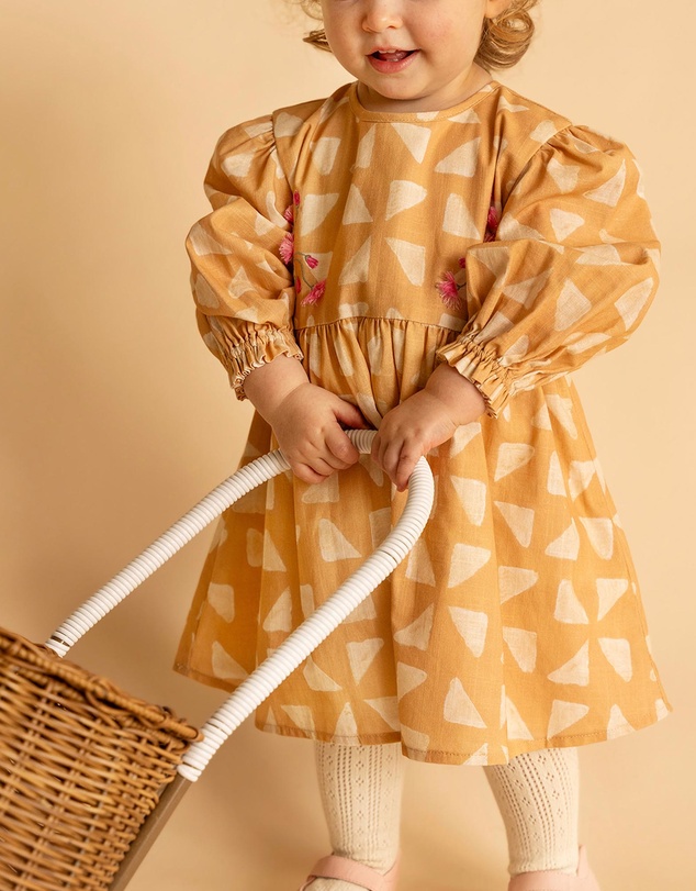 Fox & Finch - Winter Vacay Emb. Dress - Babies