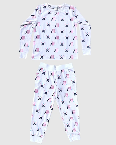 Sant And Abel - Kids Cricket Pink Short PJ Set