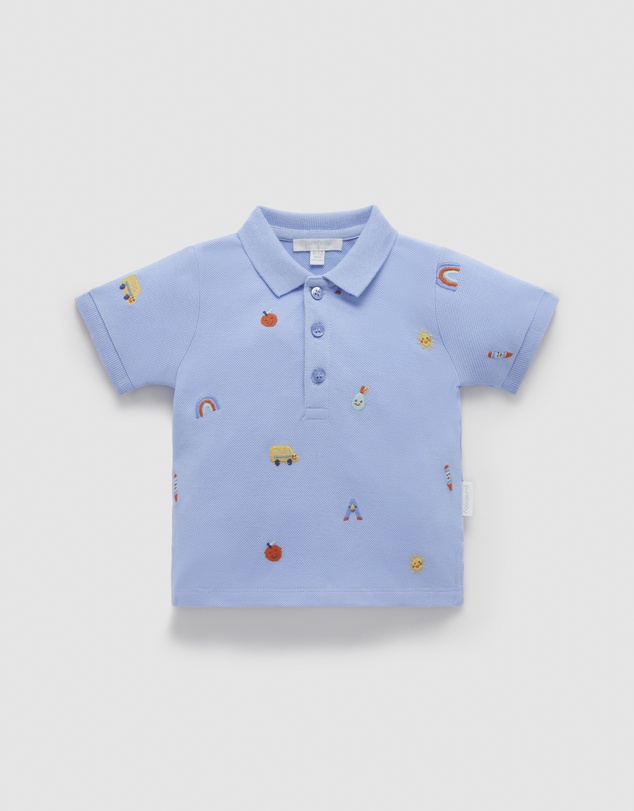 Purebaby - Alphabet Polo -Kids-Babies