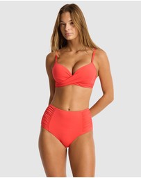 Sea Level Australia - Essentials Edit High Waist Gathered Side Pants