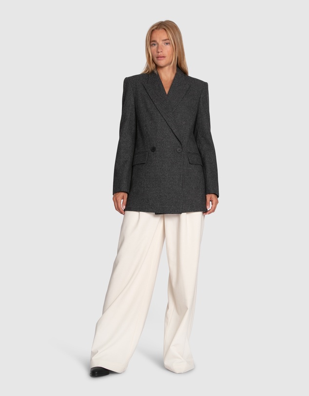 Belle & Bloom - Big Brother Talk Wool Blend Blazer