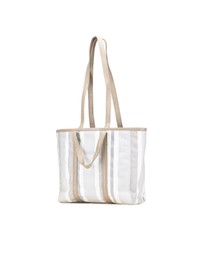 Pre-Loved by Azura Reborn - Pre-Loved Medium Woven Calfskin Barbes East West Shopper Bag