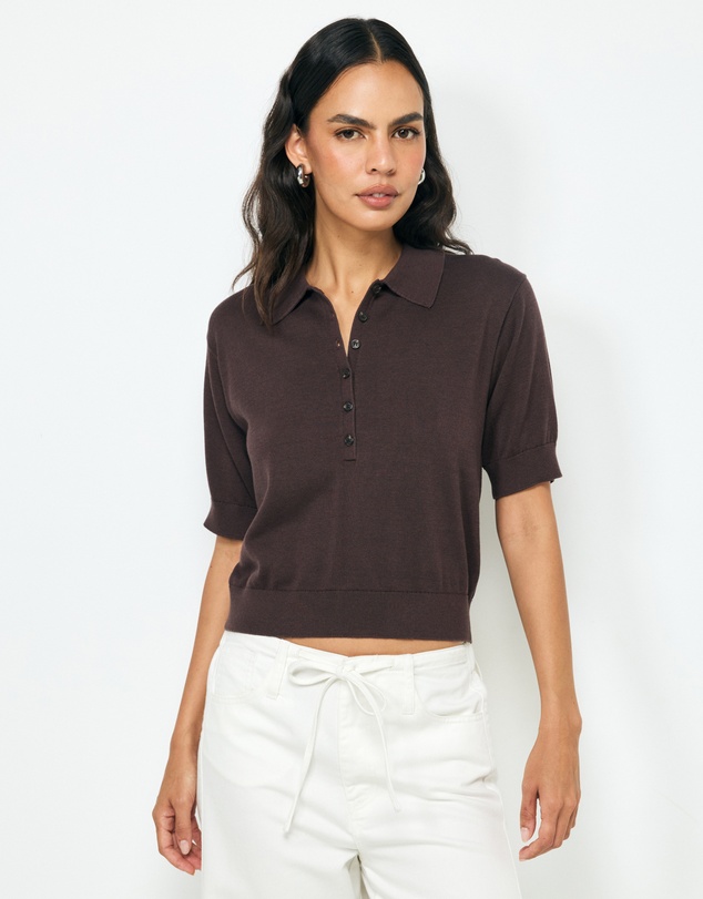 AERE - Abbey SS Knit Polo