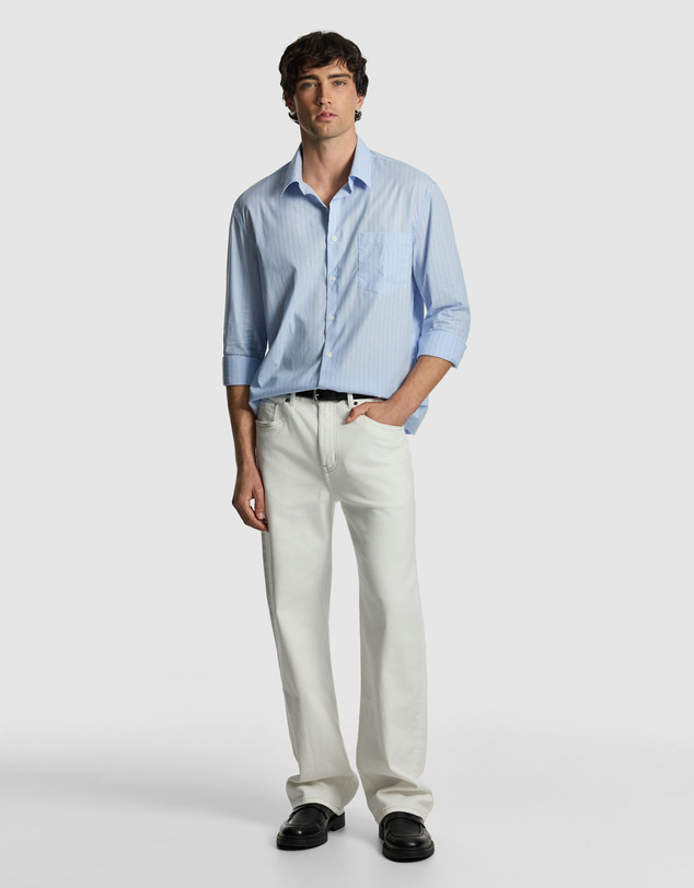 yd. - Chapman Stripe Relaxed Shirt