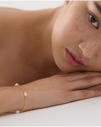 Najo - Tidal Whisper Yellow Gold Pearl Bracelet