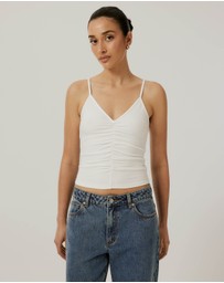 Calli - Gathered Rib Tank