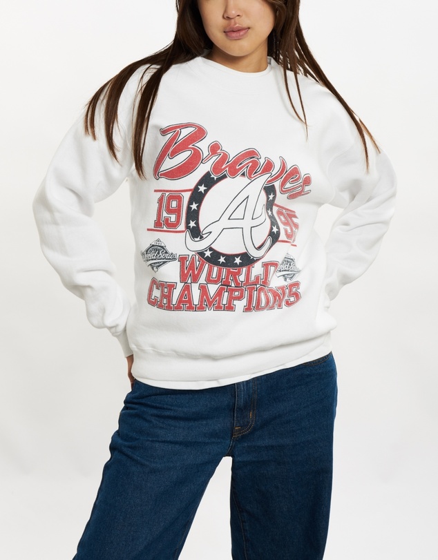 Vintage by The Real Deal - Pre Loved - 1995 MLB Atlanta Braves Sweatshirt