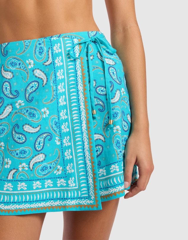 Seafolly - Drift Club Bandana Wrap Mini Skirt