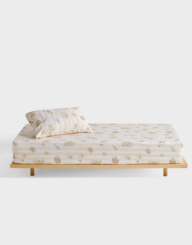 Linen House Kids - Bush Walk Fitted Sheet + Pillowcase Set