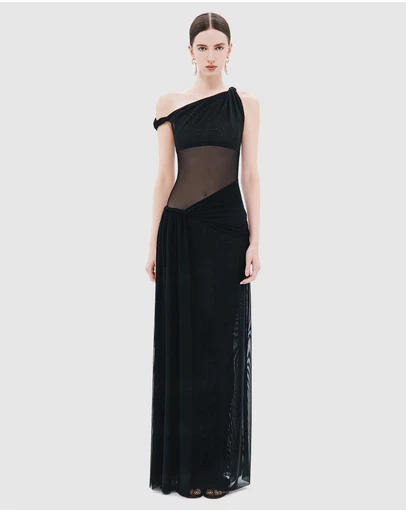 MISHA - Sisal Mesh Maxi Dress