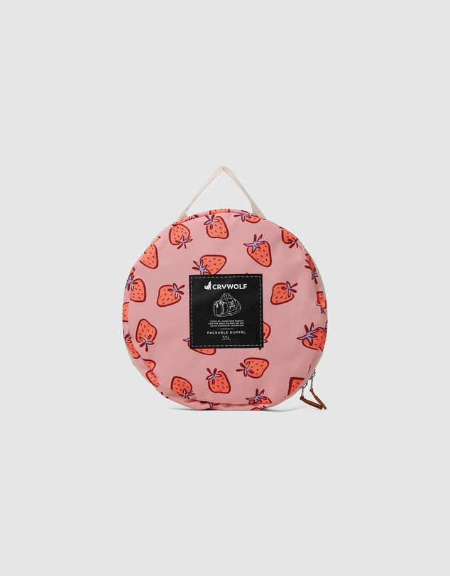 Crywolf - PACKABLE DUFFEL Strawberry Splash