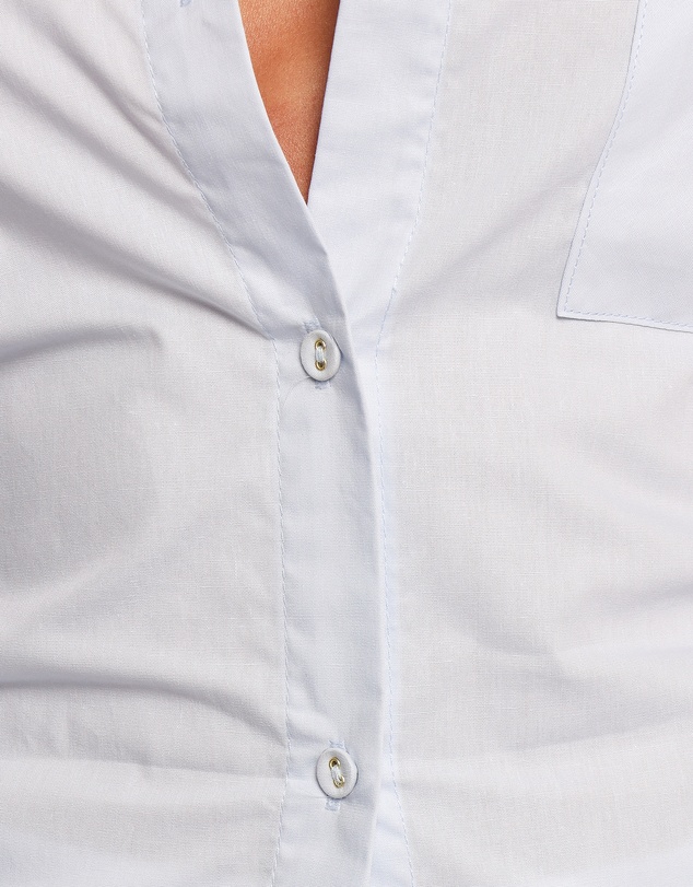 Petal & Pup - Yacra Tie Shirt - Pale Blue