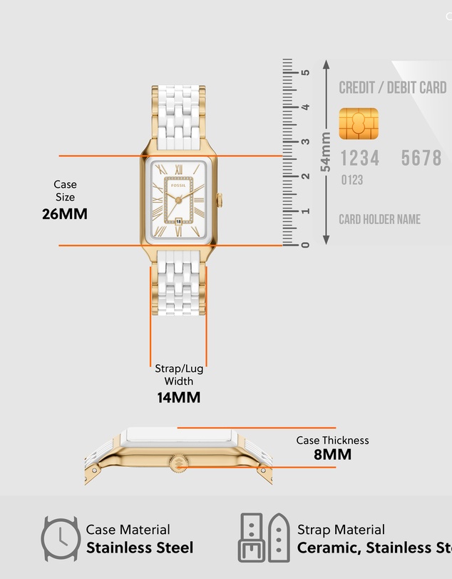 Fossil - Raquel Two Tone Analogue Watch