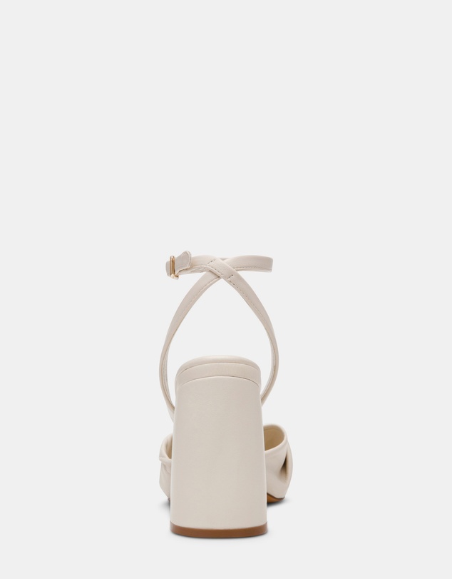 Steve Madden - Mandy White Leather Heels
