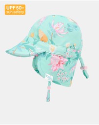 Toshi - Swim Flap Cap Paradise -  Waratah Mint XS