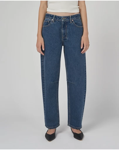 DRICOPER DENIM - Chloe Mid Rise Barrel Jeans