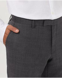 Van Heusen - Wool Blend Glen Check Suit Pant
