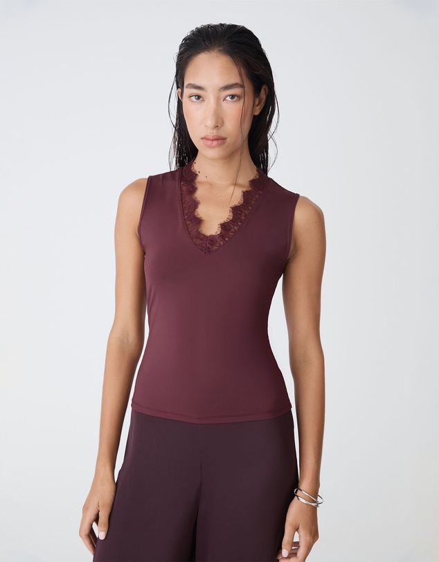 Forcast - Greer Lace Trim Cami