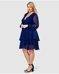 Pink Dusk by Curve Project - Shake Your Money Maker Midi Dress