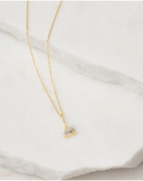 Luna Rae - Solid Gold -Air Element Necklace