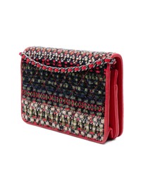 Pre-Loved by Azura Reborn - Pre-Loved CC Quilted Tweed Wallet On Chain