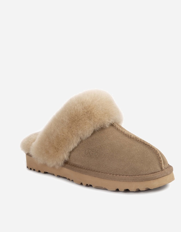 Ozwear Connection Uggs - Ugg Slippers Premium Australia Sheepskin Unisex Scuffette Suede