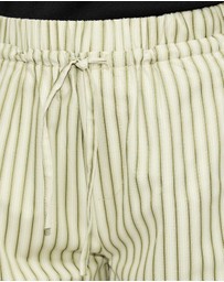 Dazie - Nina Stripe Double Waist Band Pants