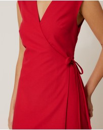 Tussah - Becca Linen Blend Wrap Dress