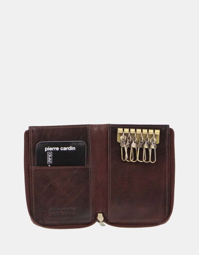Pierre Cardin - Pierre Cardin Italian Leather Key + Credit Card Holder