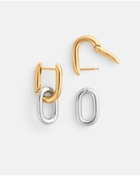 Daniel Wellington - Contrast Link Earrings Two Tone