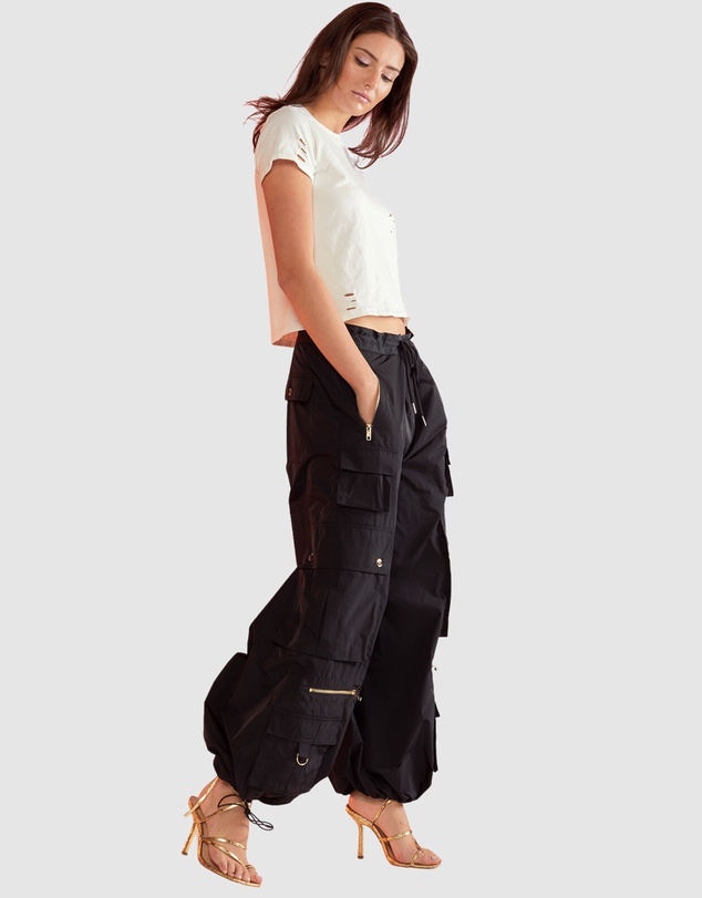 Cynthia Rowley - NYLON CARGO PANTS