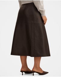 Forever New - Amelia Vegan Leather Wrap Skirt
