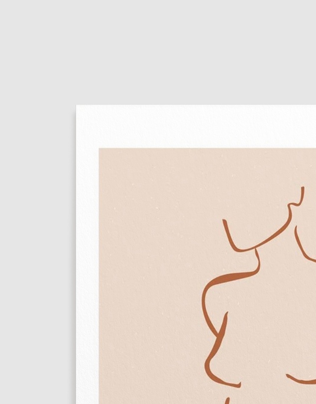 Olive et Oriel - Female Form I Terracotta Art Print
