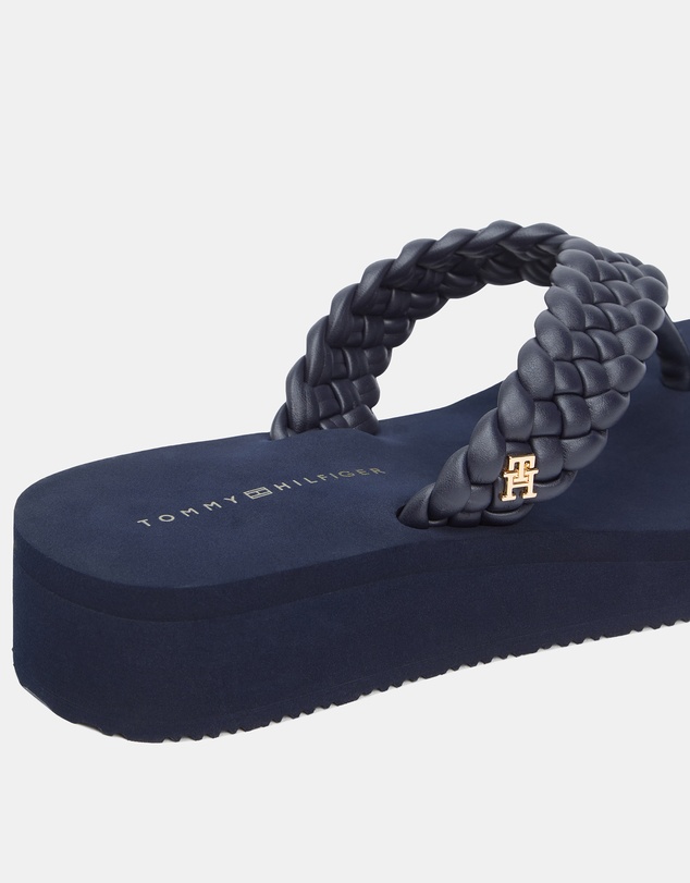 Tommy Hilfiger - Riri TH Wedge Cornrow Beach Sandals - Women's