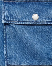 M.N.G - Corduroy Collar Denim Jacket