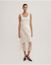 Witchery - Lace Trim Skirt