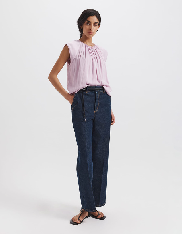 SABA - Lillian Pleat Front Blouse