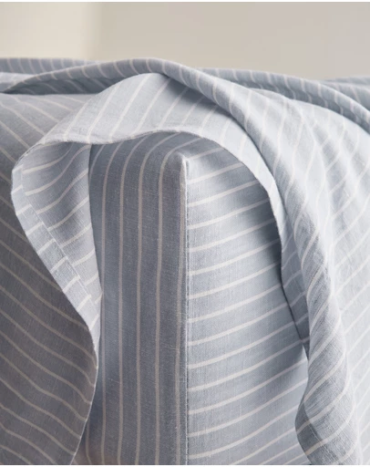 Country Road - Skye Linen Queen Fitted Sheet